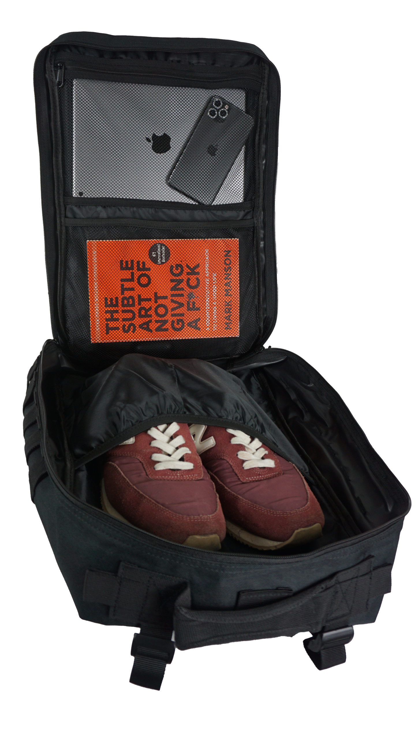 45L BOXFIT 'V3' BACKPACK WHITE in YELLOW ACCENTS