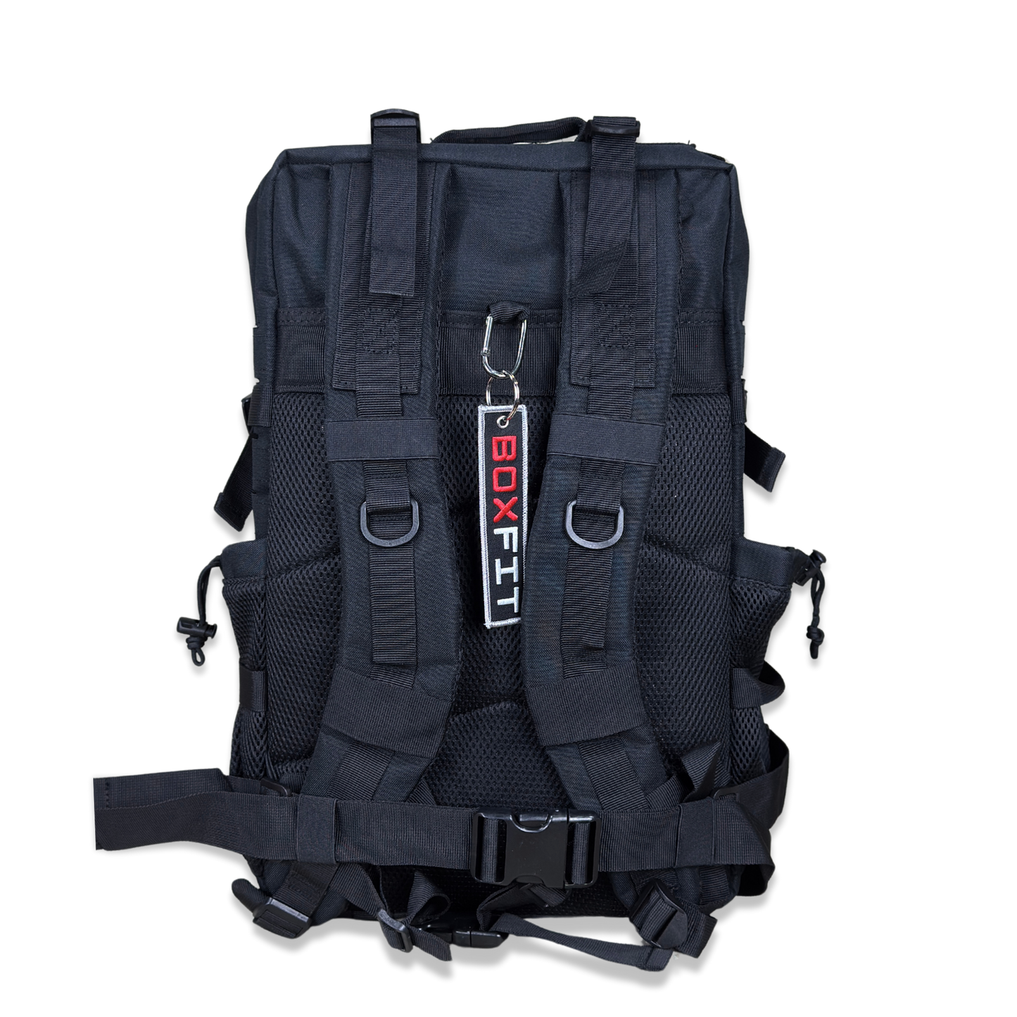 45L BOXFIT 'V3' BACKPACK BLACK in RED ACCENTS