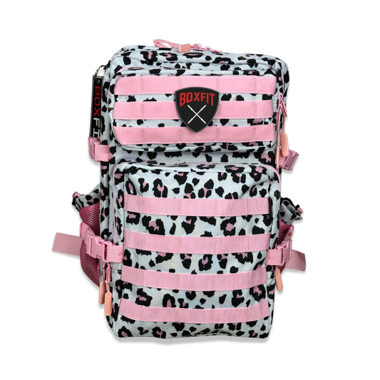 45L BOXFIT 'V1.5' BACKPACK in PINK LEOPARD