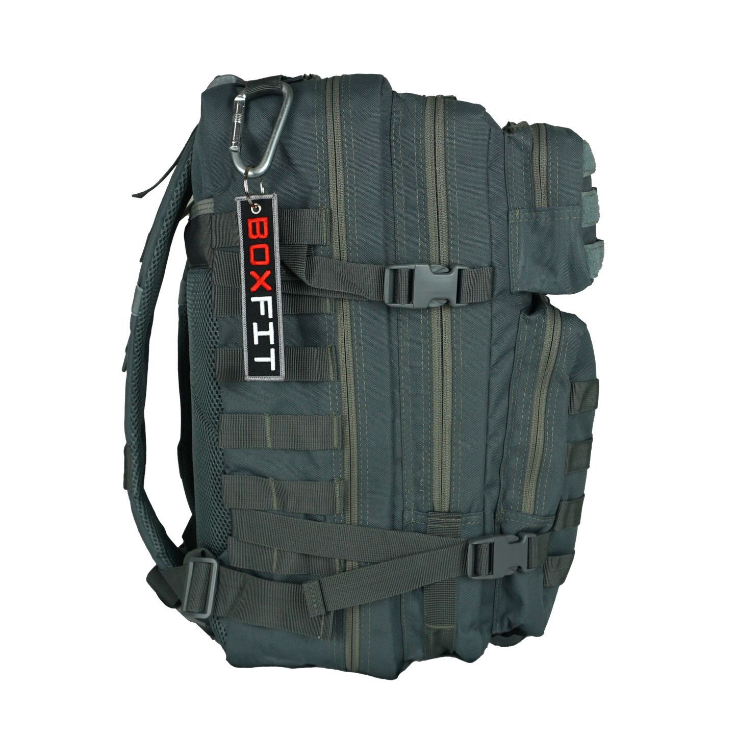 45L BOXFIT 'V1' BACKPACK in METALLIC GRAY