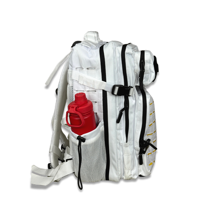 45L BOXFIT 'V3' BACKPACK WHITE in YELLOW ACCENTS