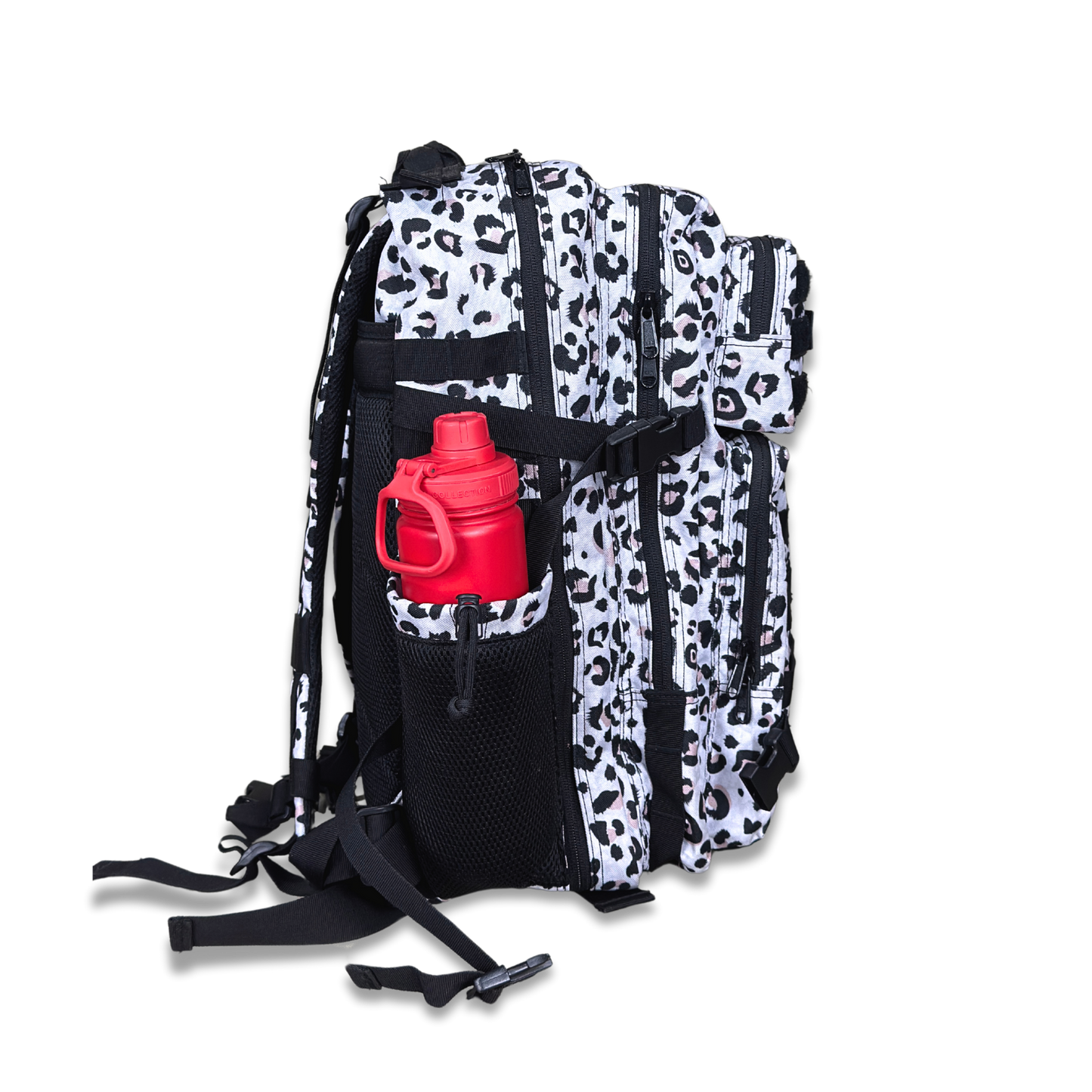 45L BOXFIT 'V1.5' BACKPACK in OFF-WHITE LEOPARD PRINT