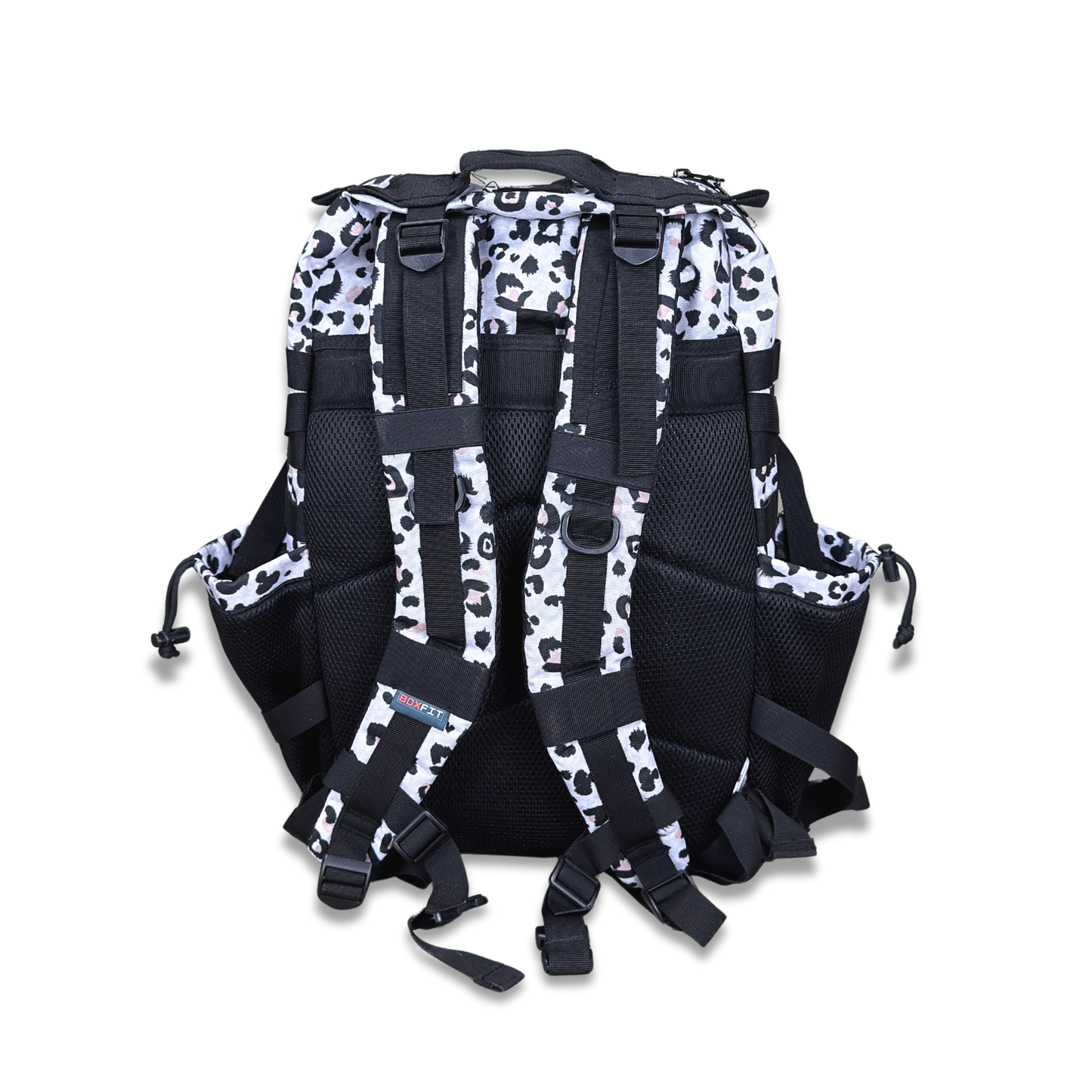 45L BOXFIT 'V1.5' BACKPACK in OFF-WHITE LEOPARD PRINT