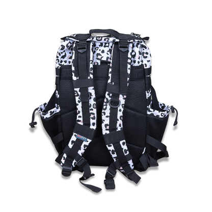 45L BOXFIT 'V1.5' BACKPACK in OFF-WHITE LEOPARD PRINT