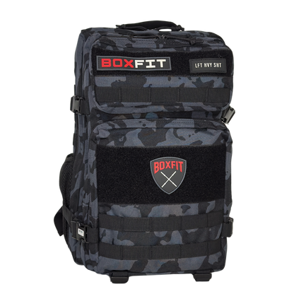 45L BOXFIT 'V2' BACKPACK in BLACK CAMO