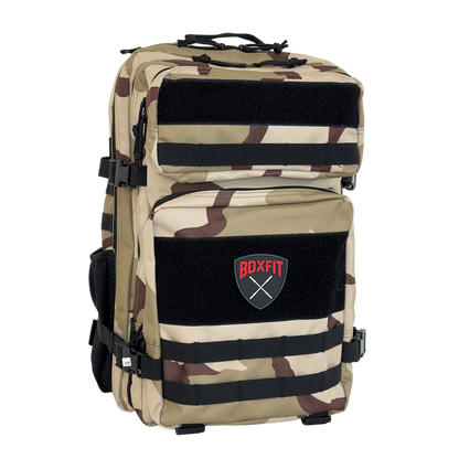 45L BOXFIT 'V2' BACKPACK in DESERT CAMO