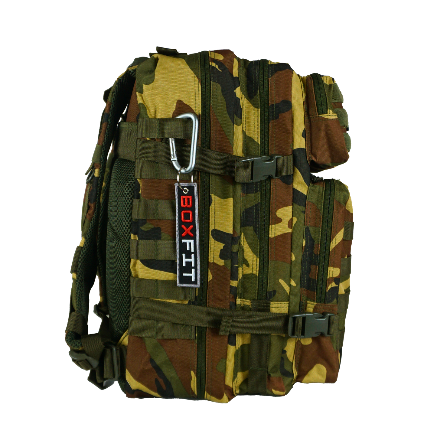 45L BOXFIT 'V1' BACKPACK in WOODLAND CAMO