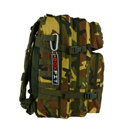 45L BOXFIT 'V1' BACKPACK in WOODLAND CAMO