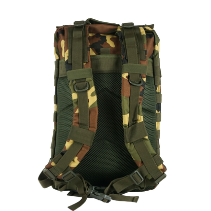 45L BOXFIT 'V1' BACKPACK in WOODLAND CAMO