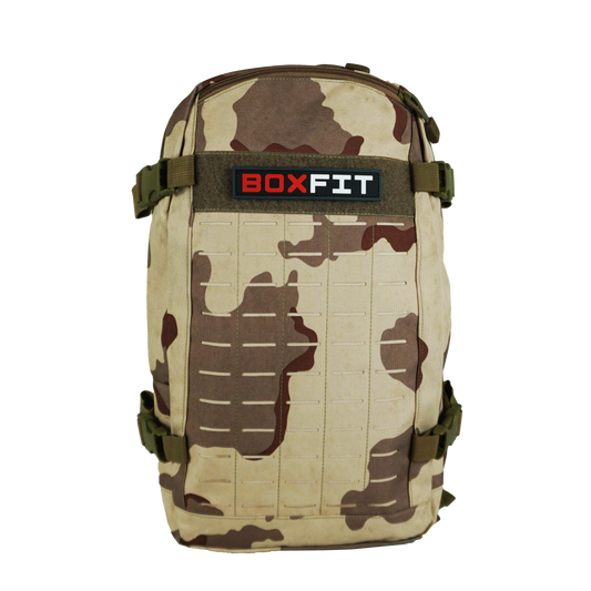 25L BOXFIT DAYPACK in DESERT CAMO