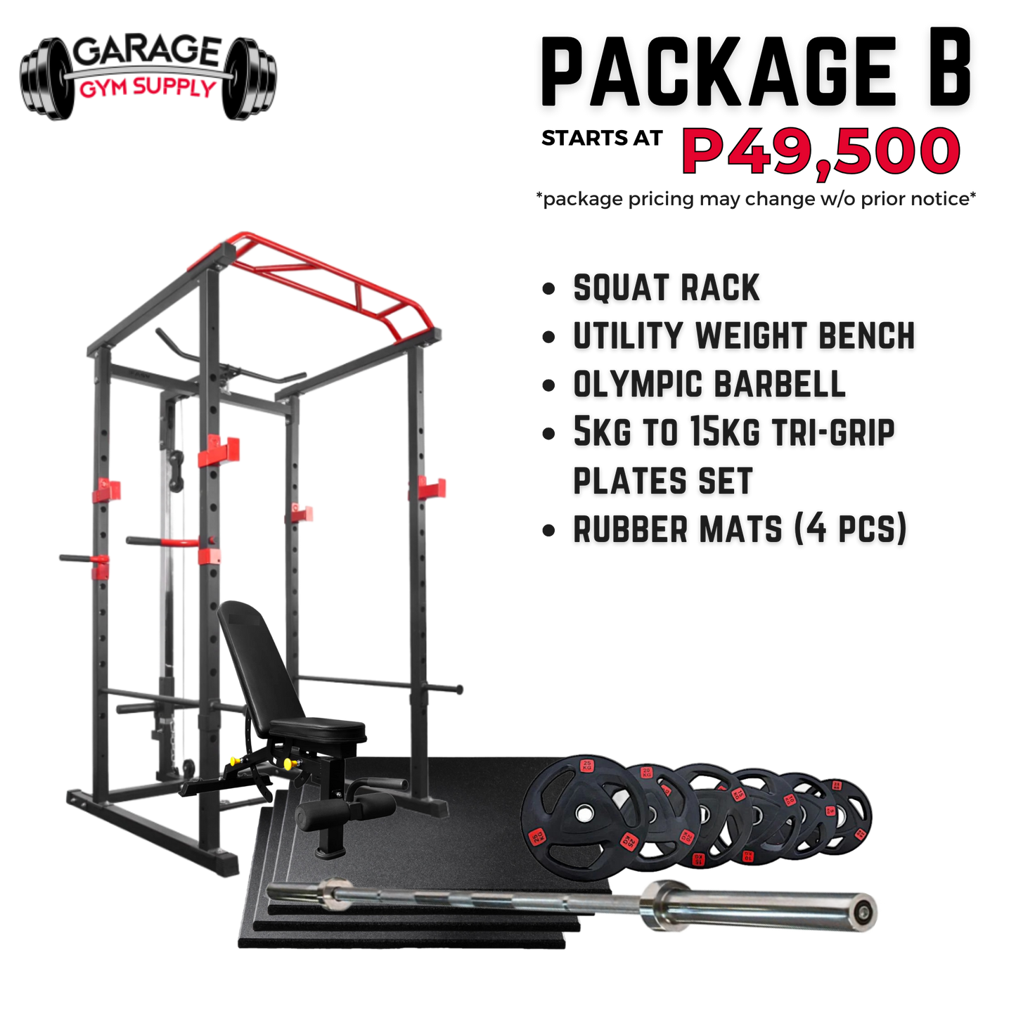 GARAGE GYM SUPPLY's Home Gym Packages