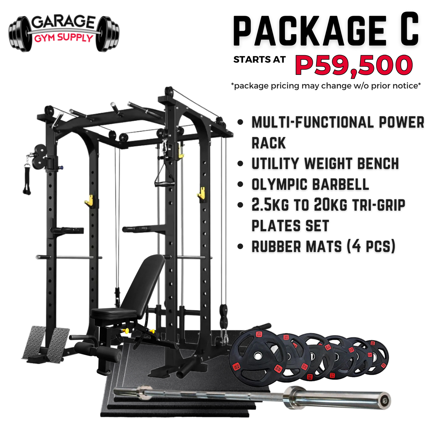 GARAGE GYM SUPPLY's Home Gym Packages