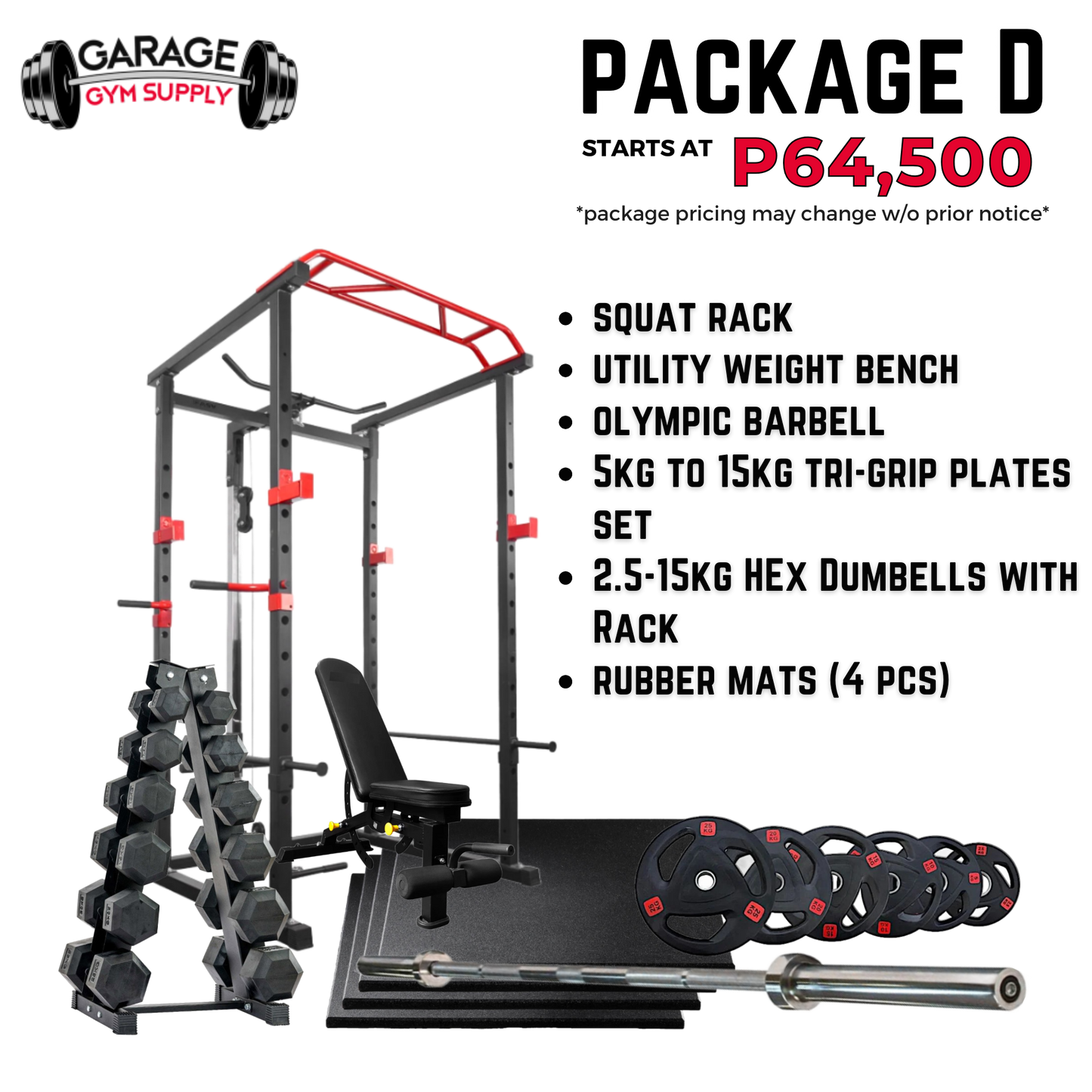 GARAGE GYM SUPPLY's Home Gym Packages