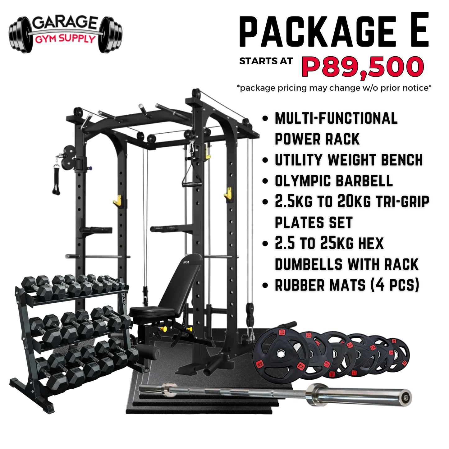 GARAGE GYM SUPPLY's Home Gym Packages