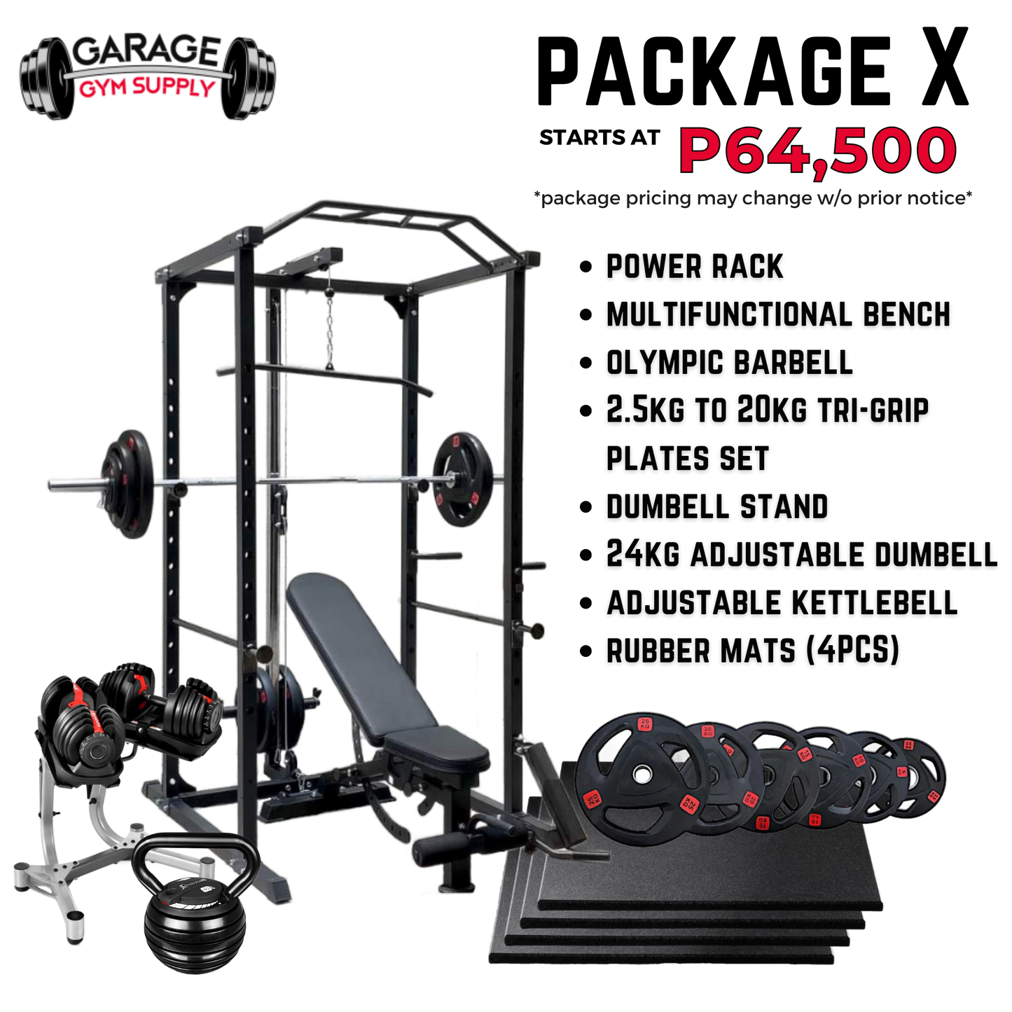 GARAGE GYM SUPPLY's Home Gym Packages