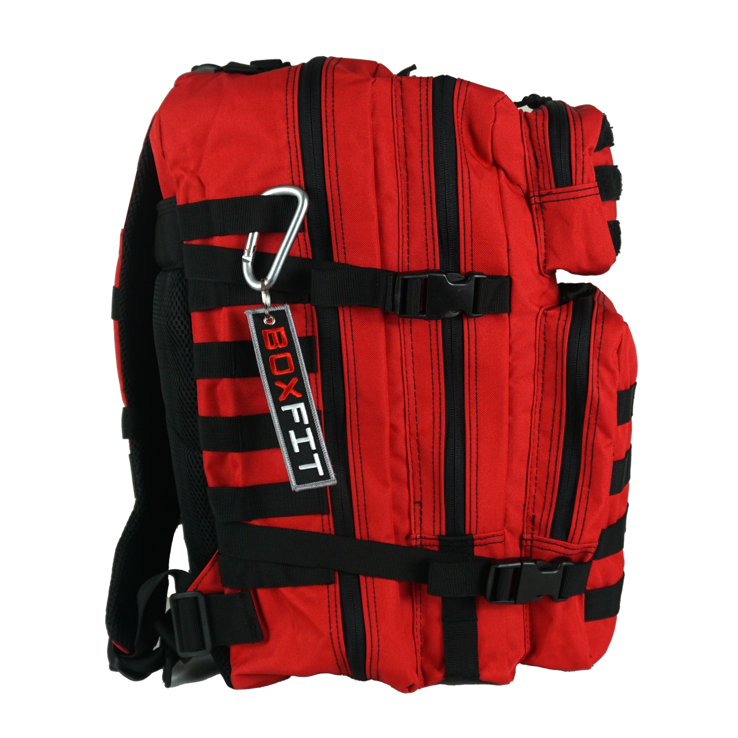 45L BOXFIT 'V1' BACKPACK in ACCENTED RED