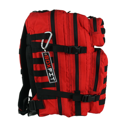 45L BOXFIT 'V1' BACKPACK in ACCENTED RED