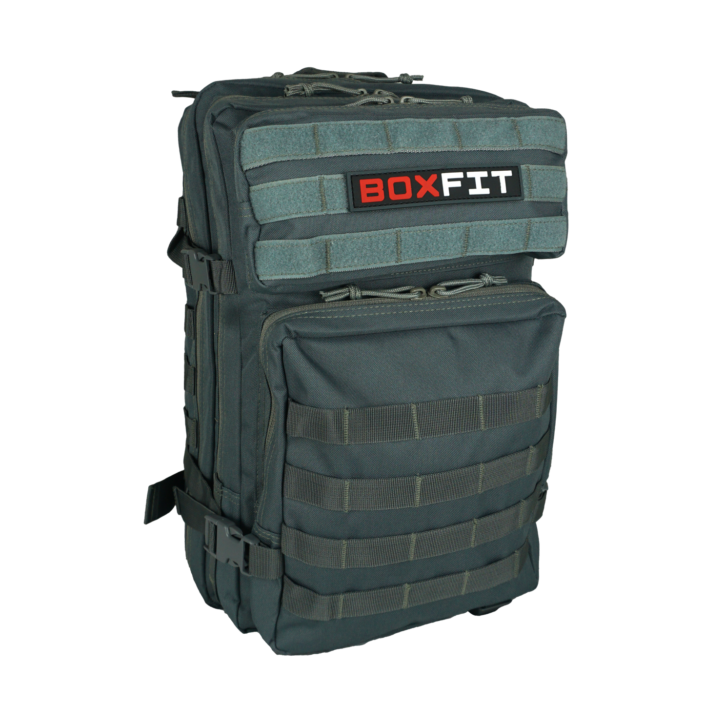 45L BOXFIT 'V1' BACKPACK in METALLIC GRAY