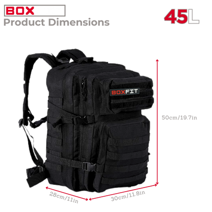 30L BOXFIT 'V1.5' BACKPACK in BLACK