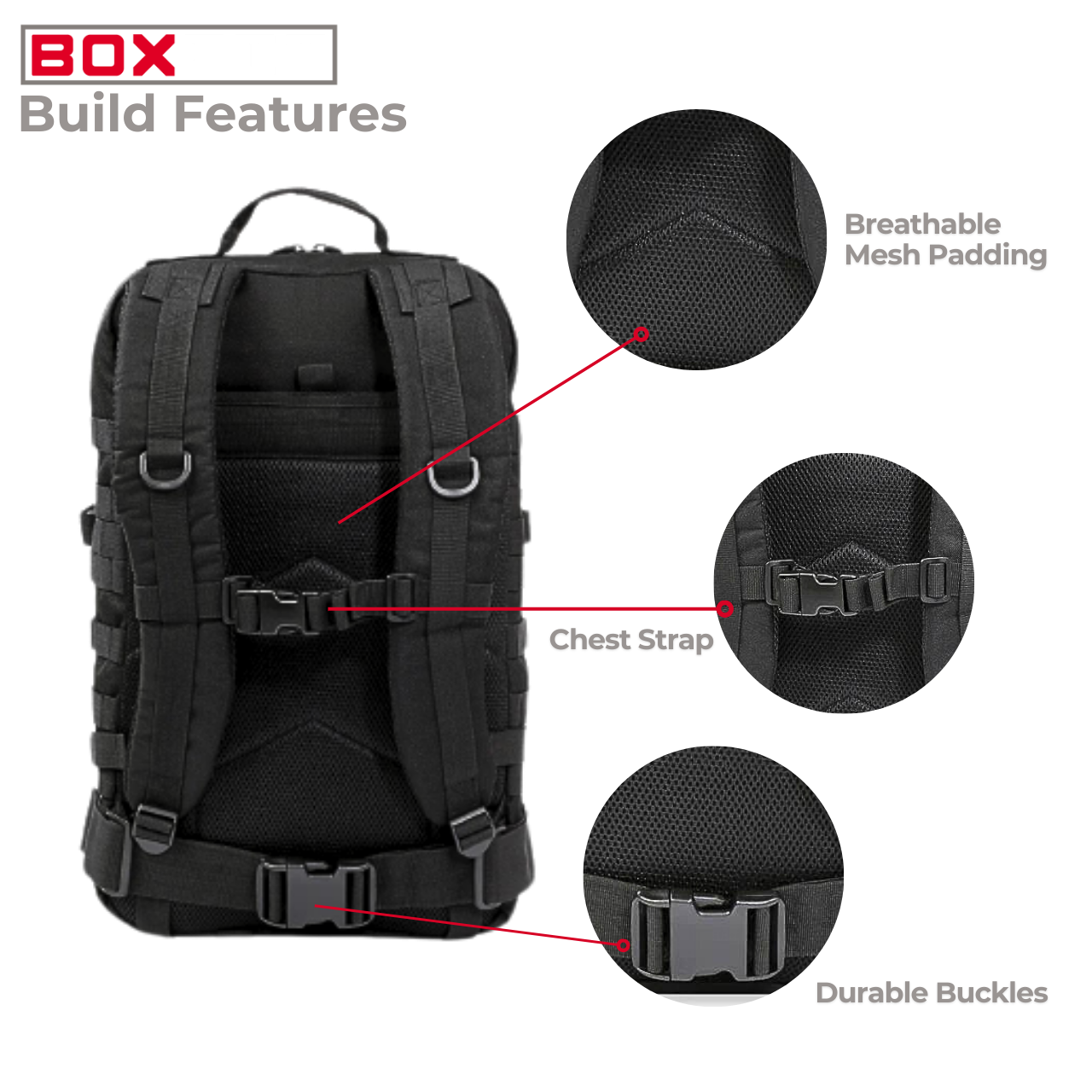 30L BOXFIT 'V1.5' BACKPACK in BLACK