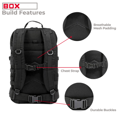 30L BOXFIT 'V1.5' BACKPACK in BLACK