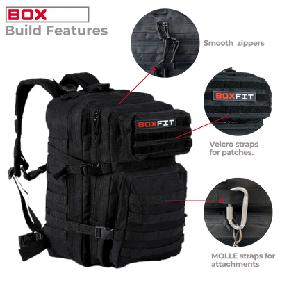 30L BOXFIT 'V1.5' BACKPACK in BLACK