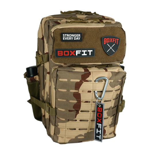 45L BOXFIT 'V3' BACKPACK in DESERT CAMO