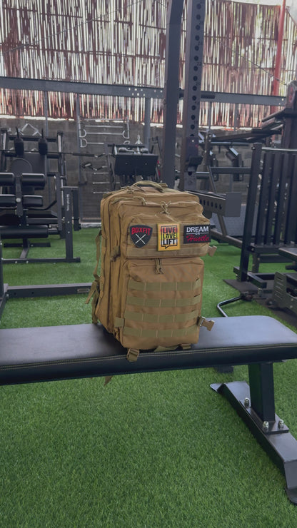 45L BOXFIT 'V1' BACKPACK in KHAKI