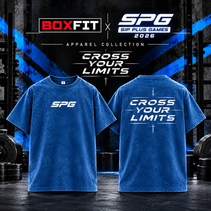 SIP PLUS GAMES × BoxFit Acid Wash T-Shirt