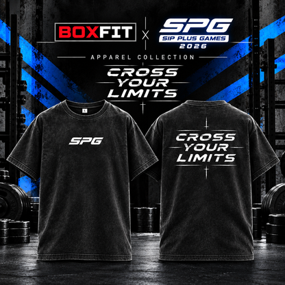 SIP PLUS GAMES × BoxFit Acid Wash T-Shirt